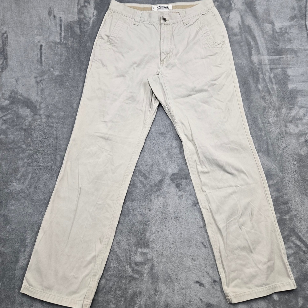 Mountain Khakis Mens Size 34x34 Relaxed Fit Cotton Twill Outdoor Pants Khaki Tan